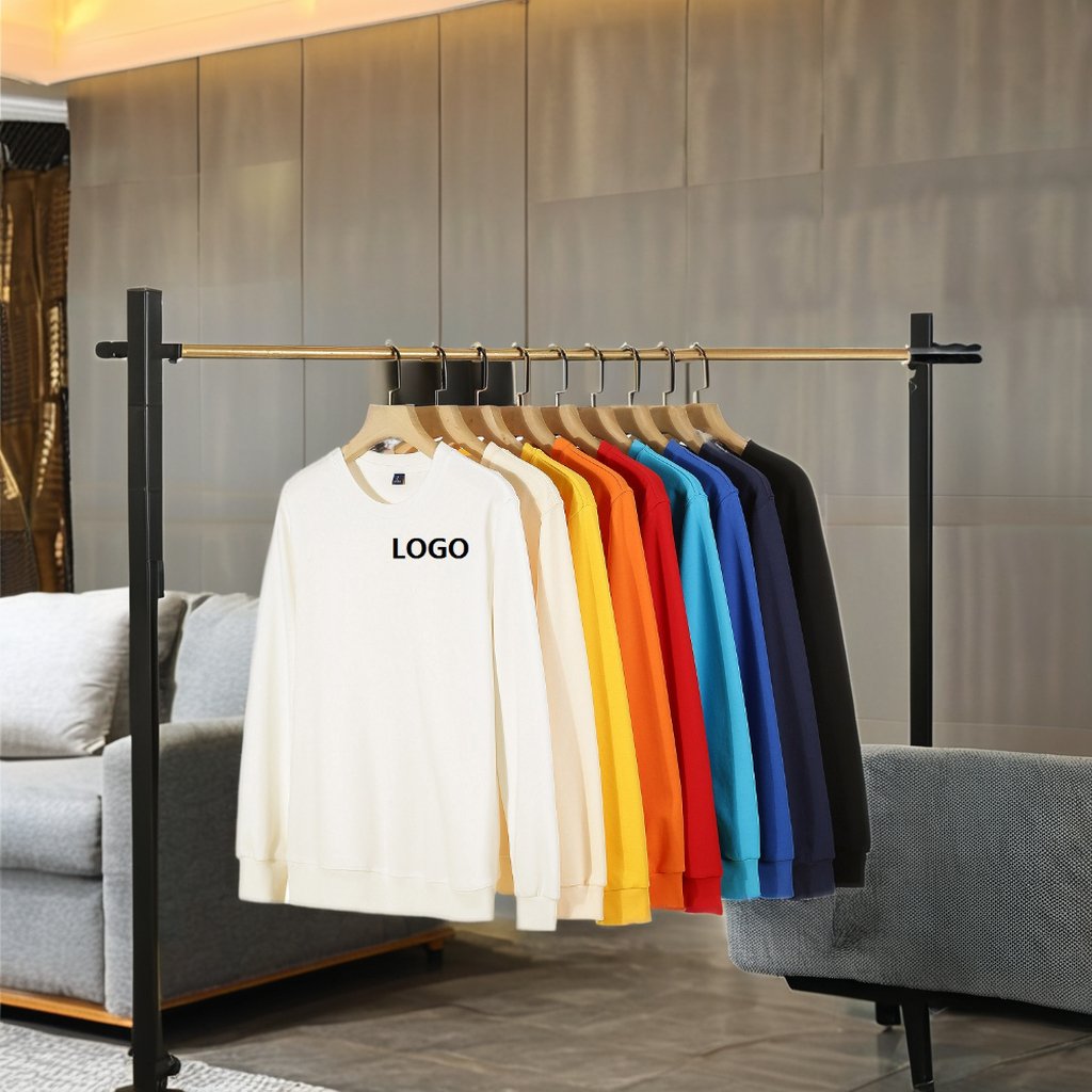 oem custom logo 320g sweatshirt clothing long sleeves Knitted pullover sweater O-Neck sweatshirt