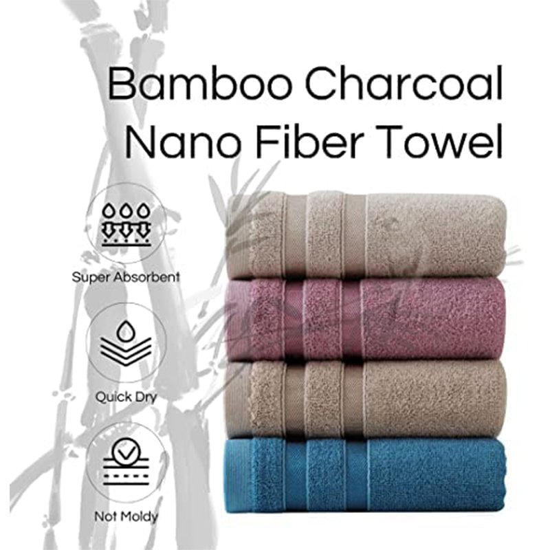 Great Price Brand New high quality eco-friendly Luxury design bamboo cotton zero twist terry extra large bath towel