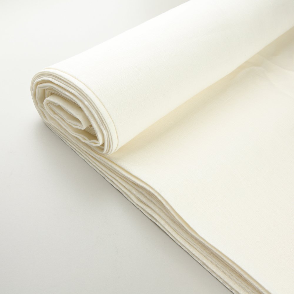 High Quality 245 GSM Linen Woven Fabric 100% Organic Breathable Not Softened Organic Printed Pattern Shirts Dresses Wholesale
