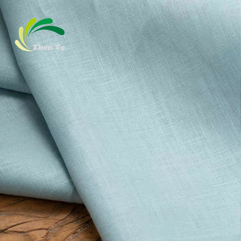 Wholesale Manufacturers Vintage Colorful French Linen Light Weight Plain Pure 100%Linen Fabric for Dress Shirt Garment