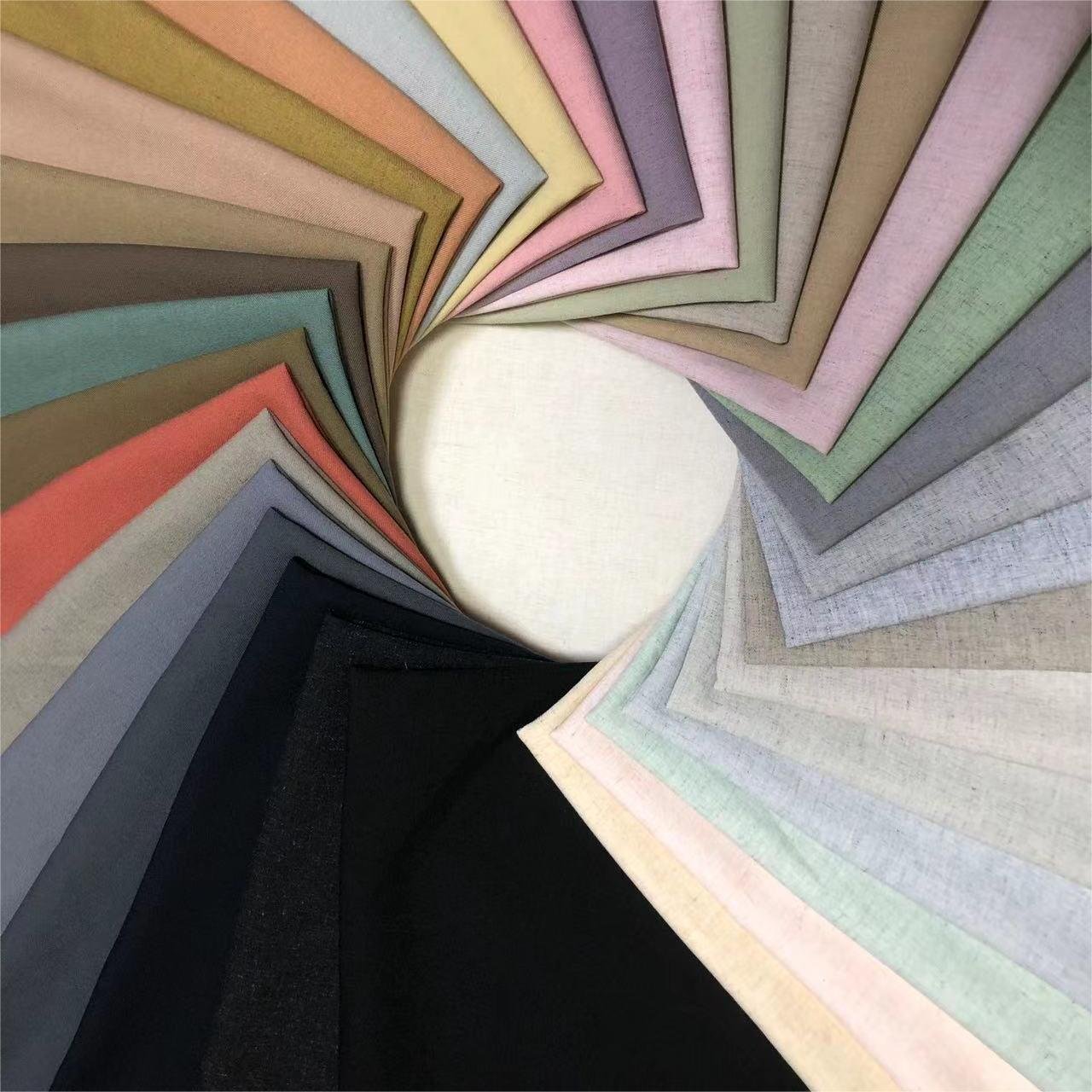jiexingtextile Fashion Natural Washed Plain Dyed Pure Linen Fabric for Textiles Spring Linen Polyester Natural Dress Shirting
