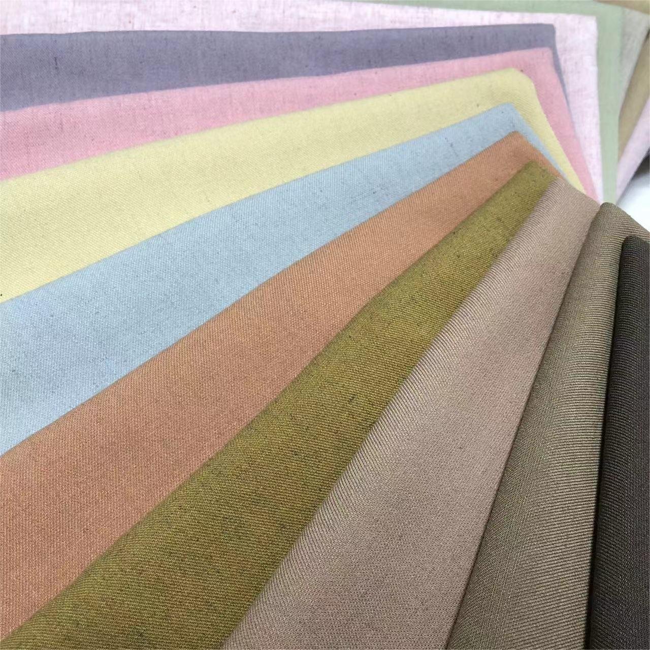 jiexingtextile Fashion Natural Washed Plain Dyed Pure Linen Fabric for Textiles Spring Linen Polyester Natural Dress Shirting