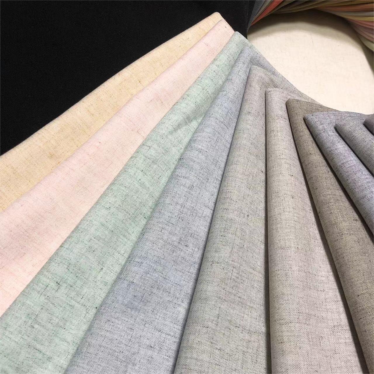 jiexingtextile Fashion Natural Washed Plain Dyed Pure Linen Fabric for Textiles Spring Linen Polyester Natural Dress Shirting