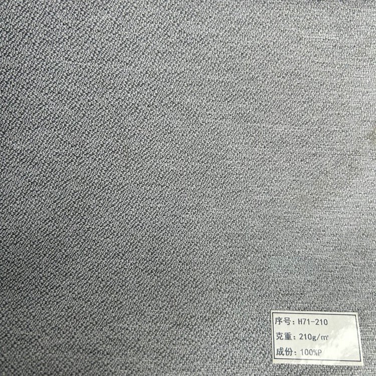 100% polyester imitation linen textile upholstery sofa heavy faux polyester linen look fabric