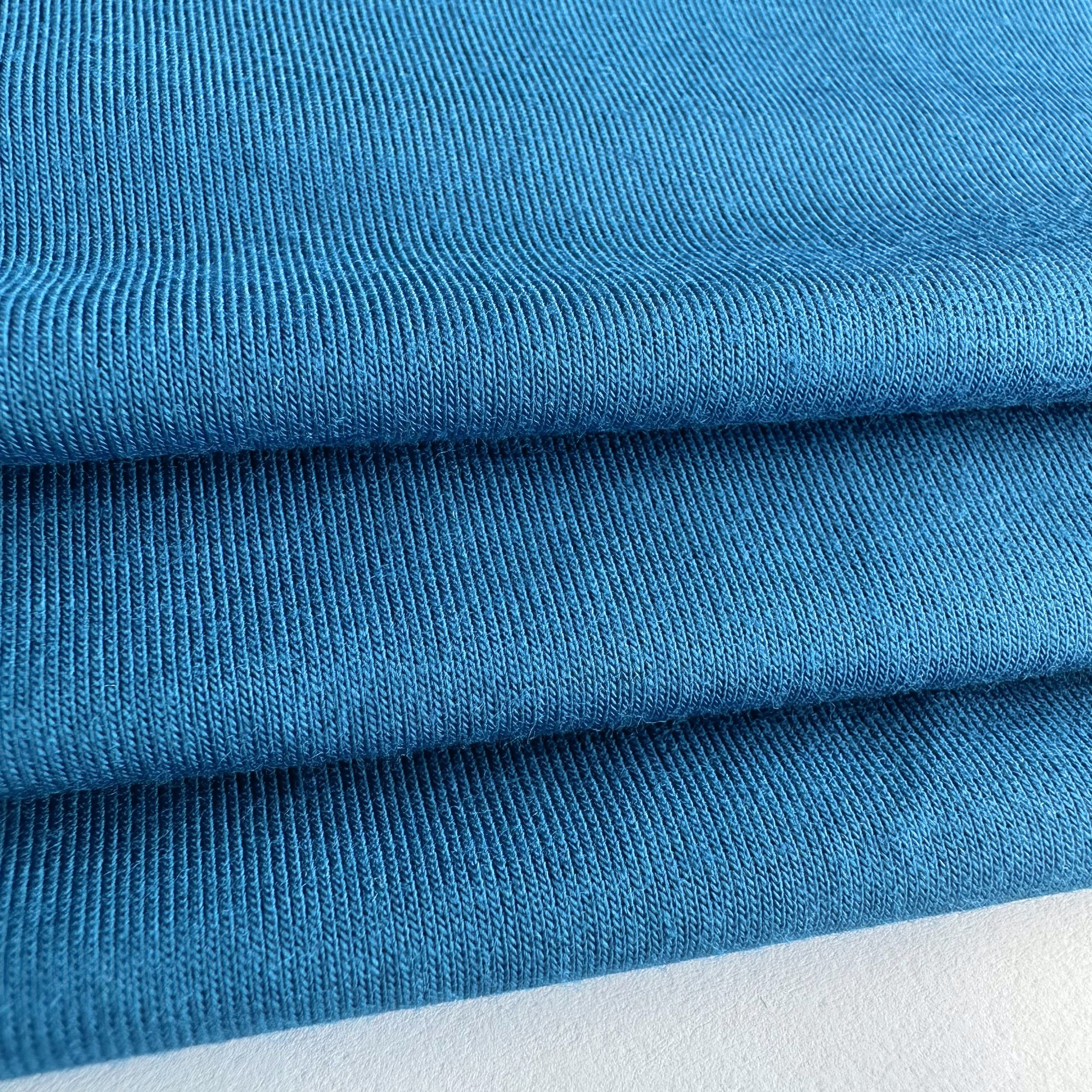 environmental bamboo silk fabric 95%bamboo fiber 5%spandex knit single jersey fabric for kid clothes and pajamas