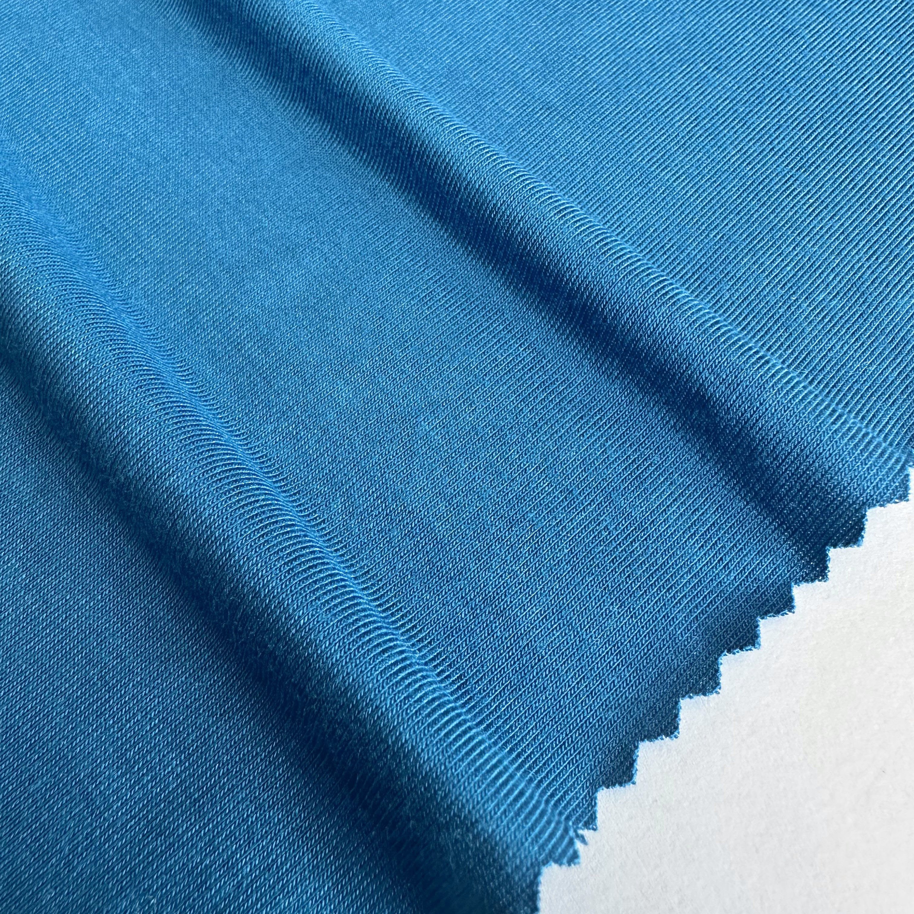 environmental bamboo silk fabric 95%bamboo fiber 5%spandex knit single jersey fabric for kid clothes and pajamas