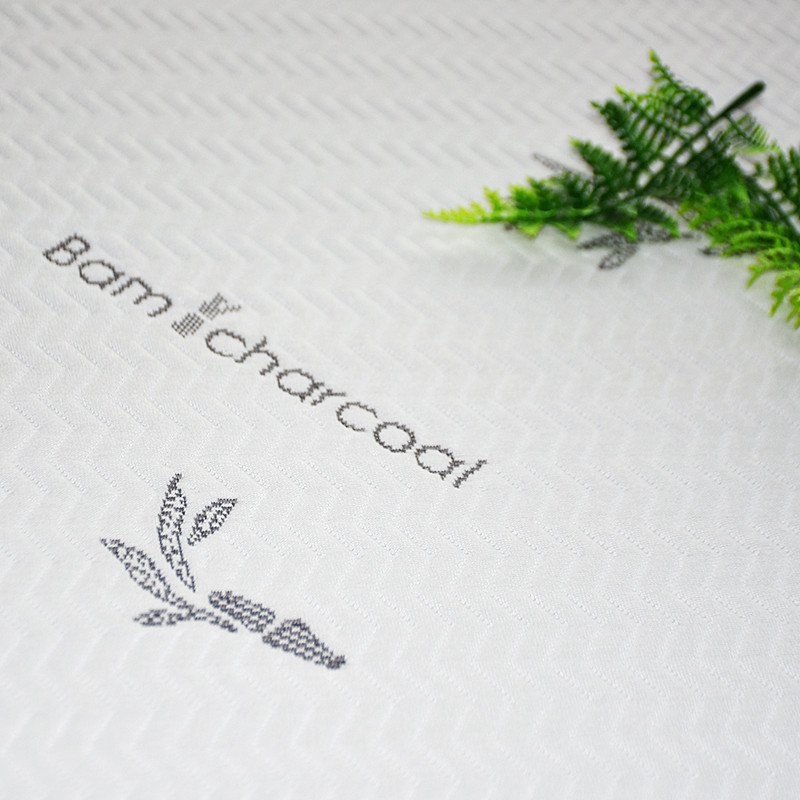 Knitted Jacquard Mattress Bamboo Charcoal Fabric Anti Dust&odor White 30% White Bamboo Charcoal / 70% Polyester Home Textile 30S