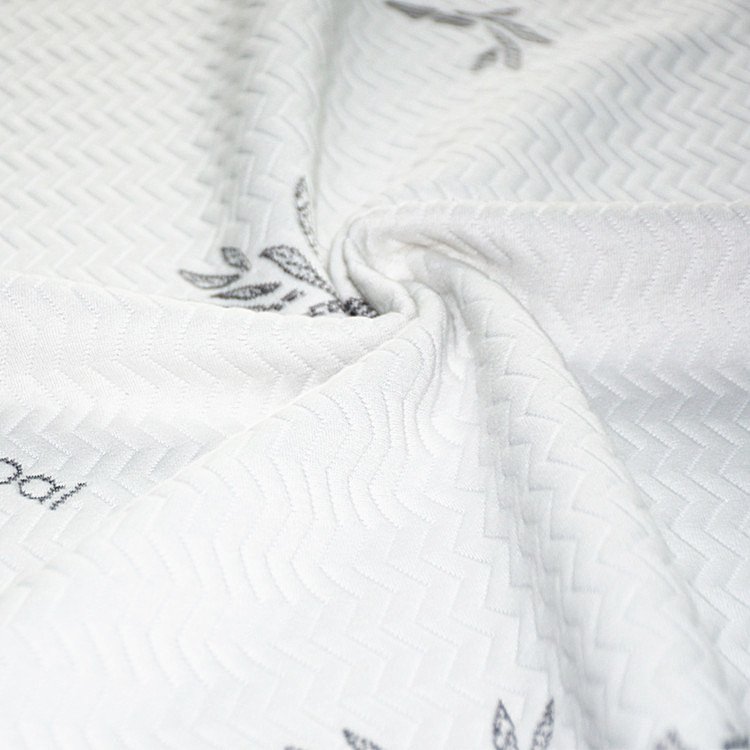 Knitted Jacquard Mattress Bamboo Charcoal Fabric Anti Dust&odor White 30% White Bamboo Charcoal / 70% Polyester Home Textile 30S
