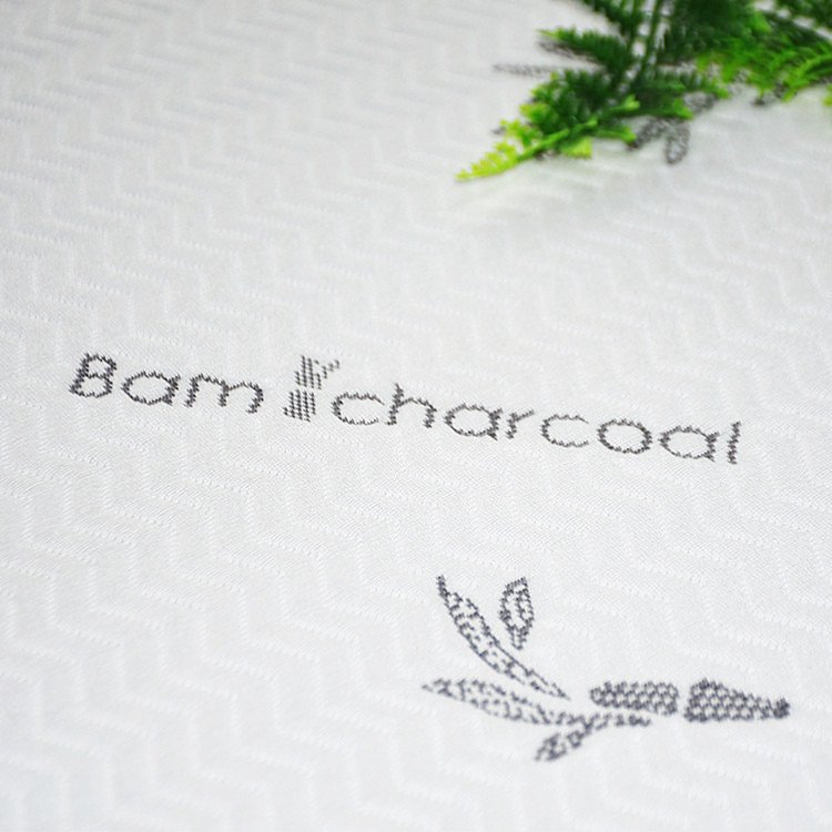 Knitted Jacquard Mattress Bamboo Charcoal Fabric Anti Dust&odor White 30% White Bamboo Charcoal / 70% Polyester Home Textile 30S