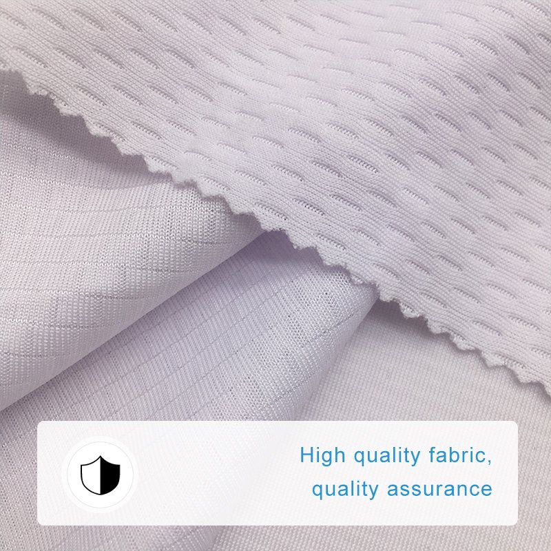 No5741 Mesh Fabric Eyelet Dry Fit Mesh Bird Eye Types of Jersey 100% Polyester Lightweight Printed Knitted A4 Size Sample 150gsm