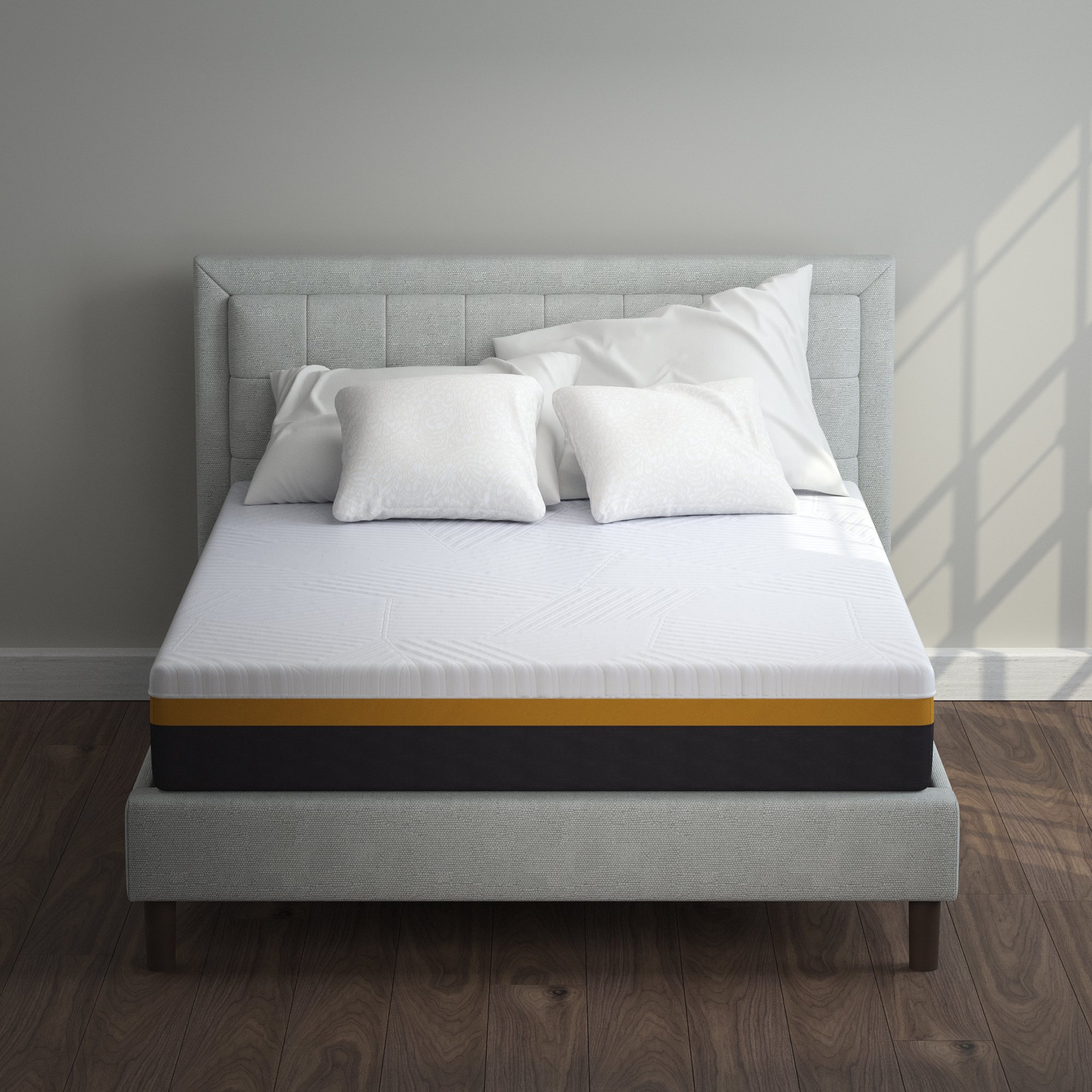 Manufacture Supplier Mattress Luxury 5 Star Hotel Queen King Size Bed Latex Polymer Heating Memory Foam Bed Mattress In A Box