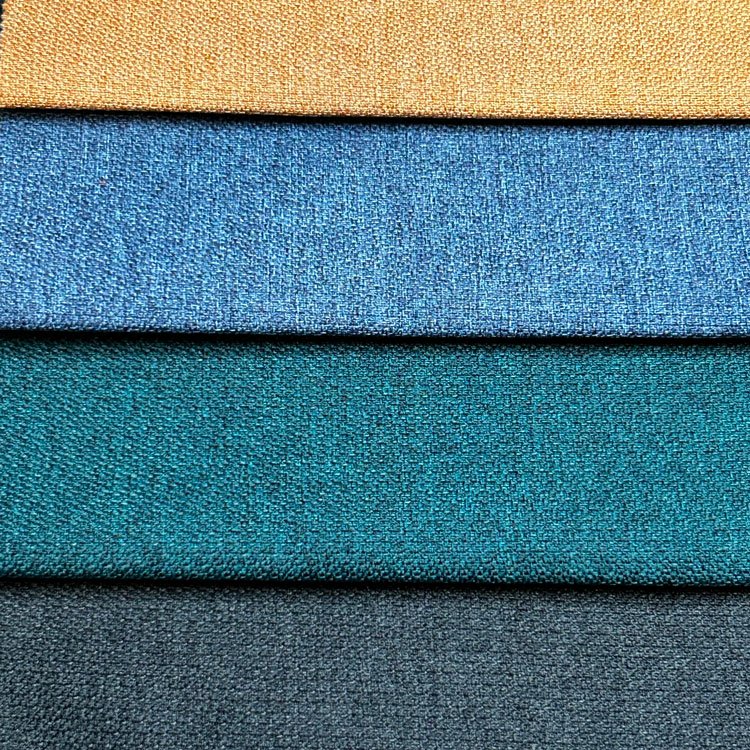 Home Textile 100% polyester linen curtains fabric and materials heavy 100% linen fabric for upholstery