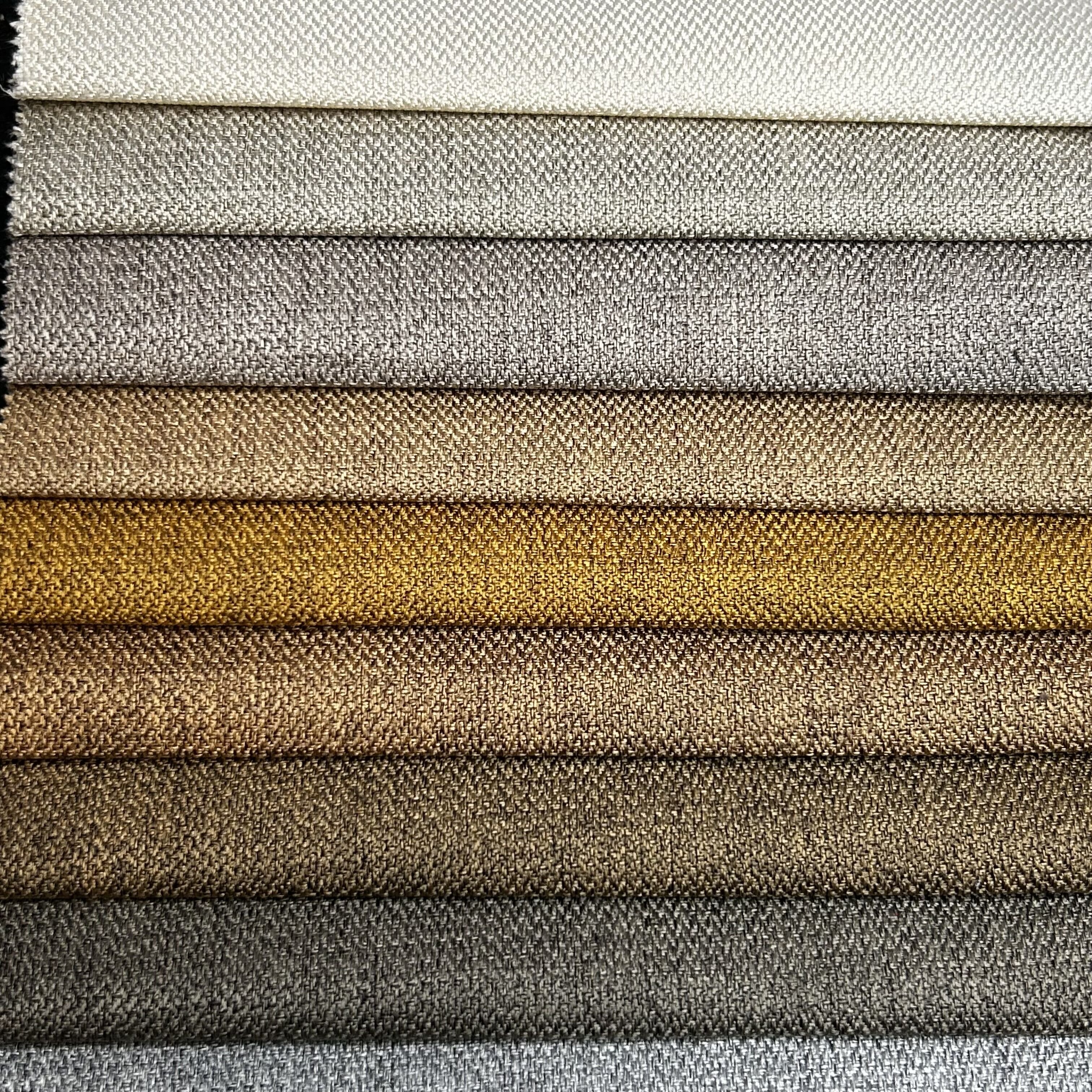 Home Deco Linen Look Fabric Sofa Fabric Furniture Upholstery Hemp Linen polyester with linen fabric