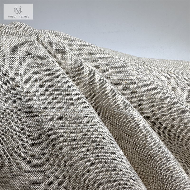 Mindun Linen Slub Fabric Rayon Viscose Linen Fabric For 100% Linen Fabric