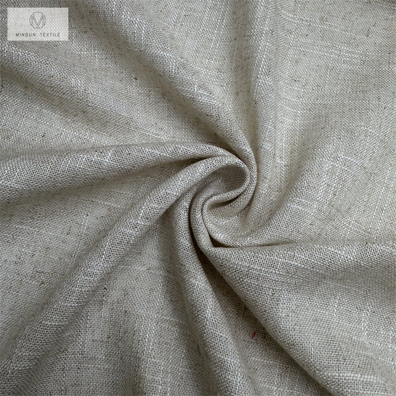 Mindun Linen Slub Fabric Rayon Viscose Linen Fabric For 100% Linen Fabric
