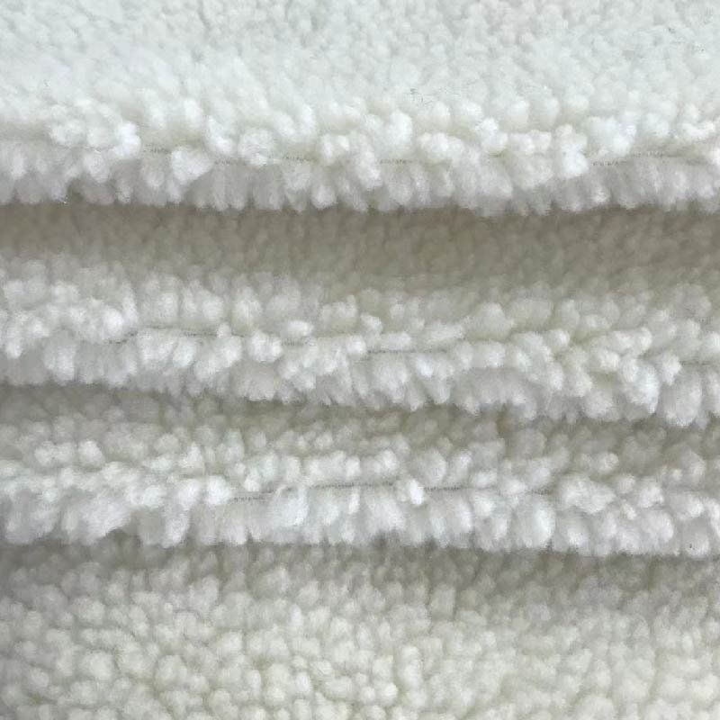 Custom polyester lamb sheep faux fur coat fabric printed sheep boa fur fabric