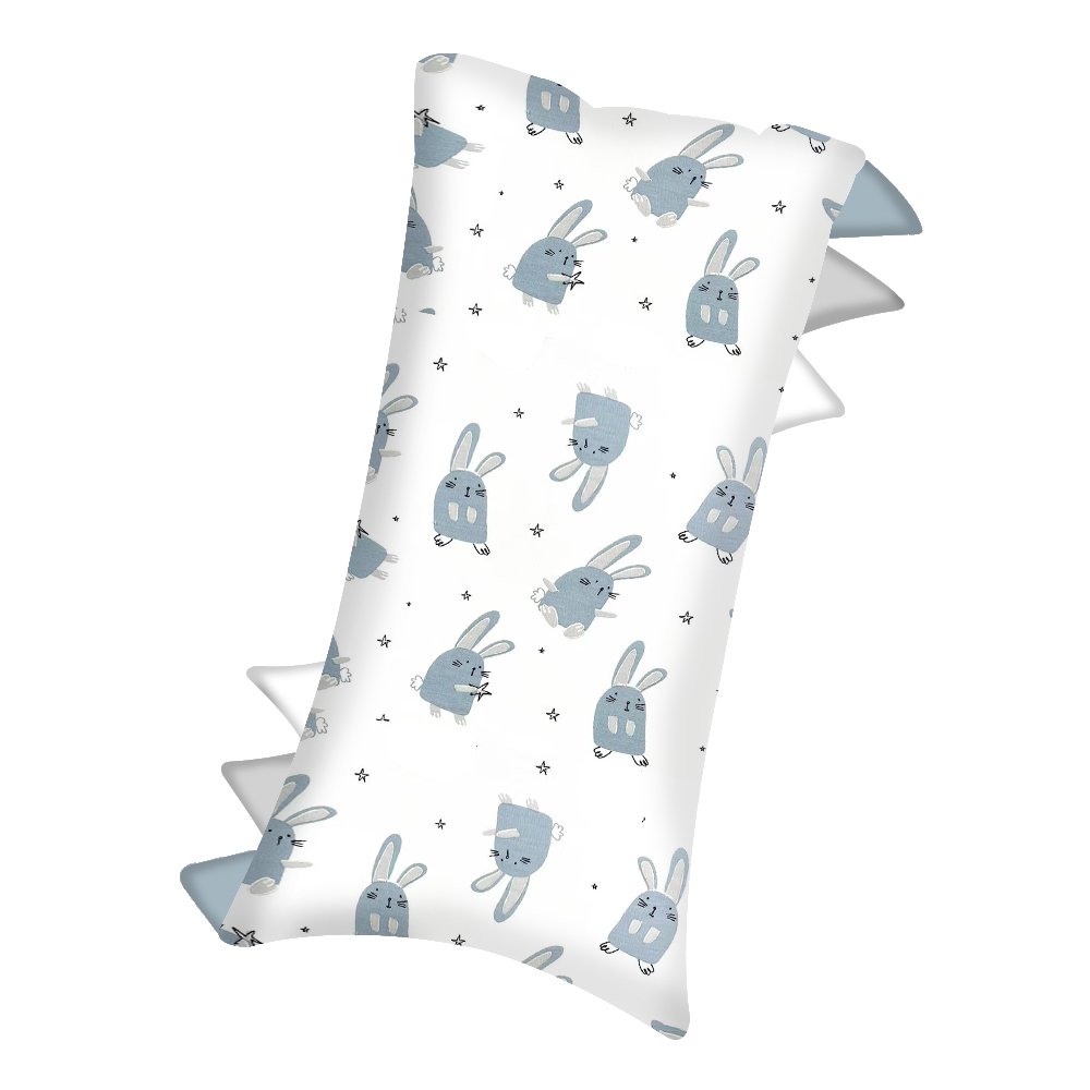 Wholesale baby bamboo long pillow 50*30cm 95% bamboo 5% spandex fiber fabric pillow with blanket for babies sleeping