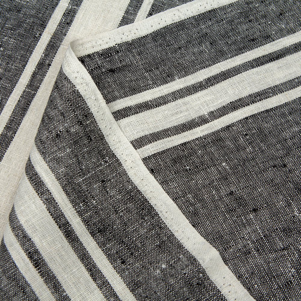 Wholesale 265 GSM 100% Linen Woven Yarn Dyed Fabric Roll Organic Plain Curtains Not Softened Breathable Natural