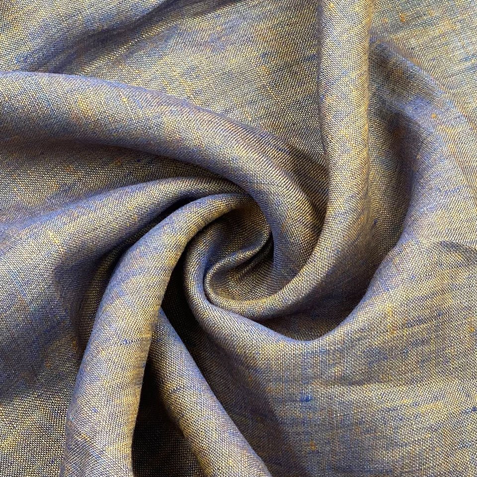 Manufacturer stock lot natural textile woven yarn dyed organic 100% flax linen fashion fabric for shirt dress clothing