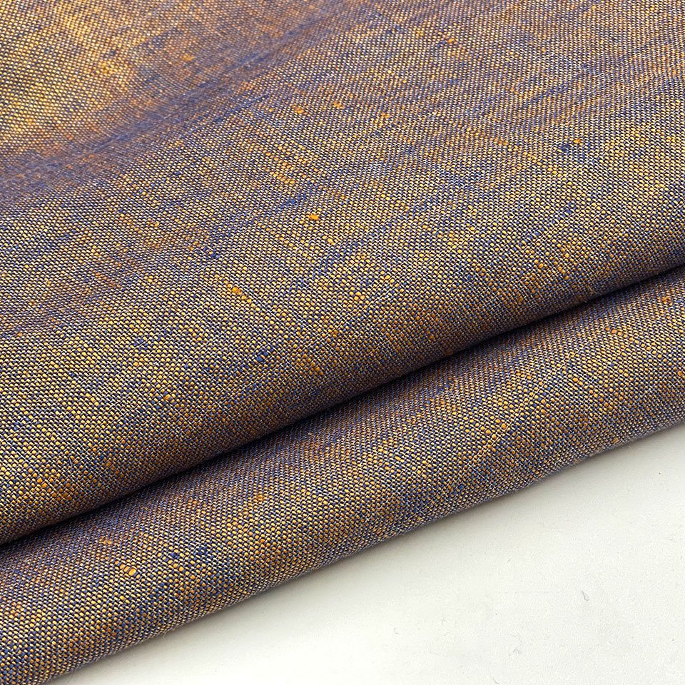 Manufacturer stock lot natural textile woven yarn dyed organic 100% flax linen fashion fabric for shirt dress clothing