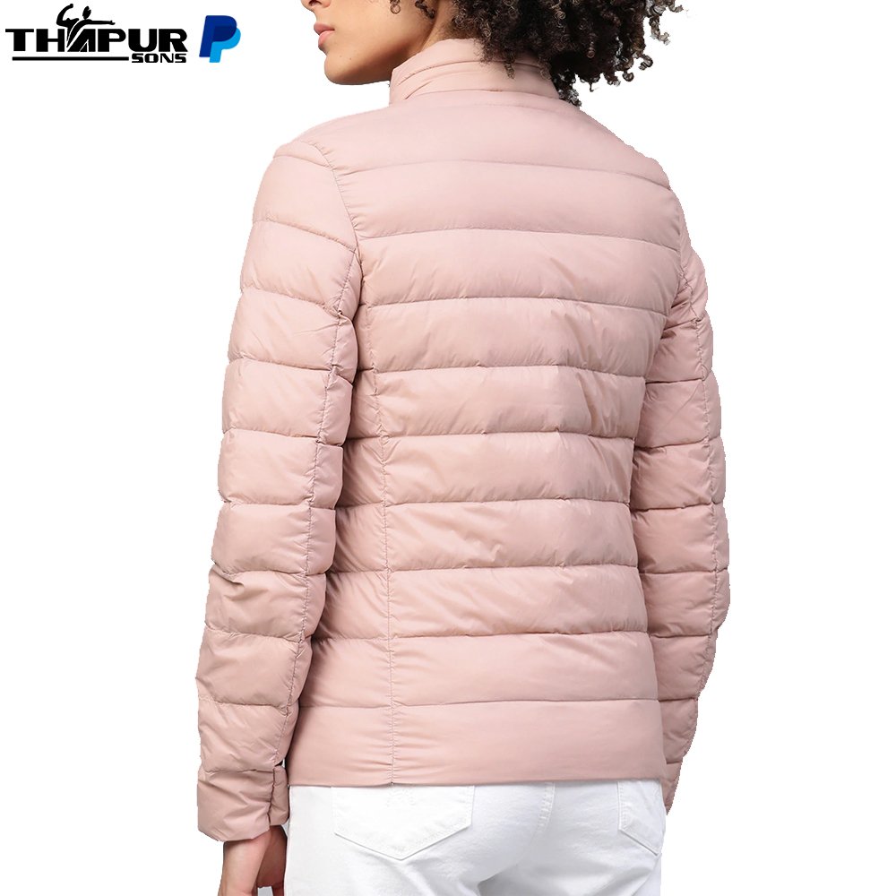 Factory Custom Winter down Coat Puffer Jacket Breathable Quilted XL Fleece Printed Fabric Long Length Crop Top