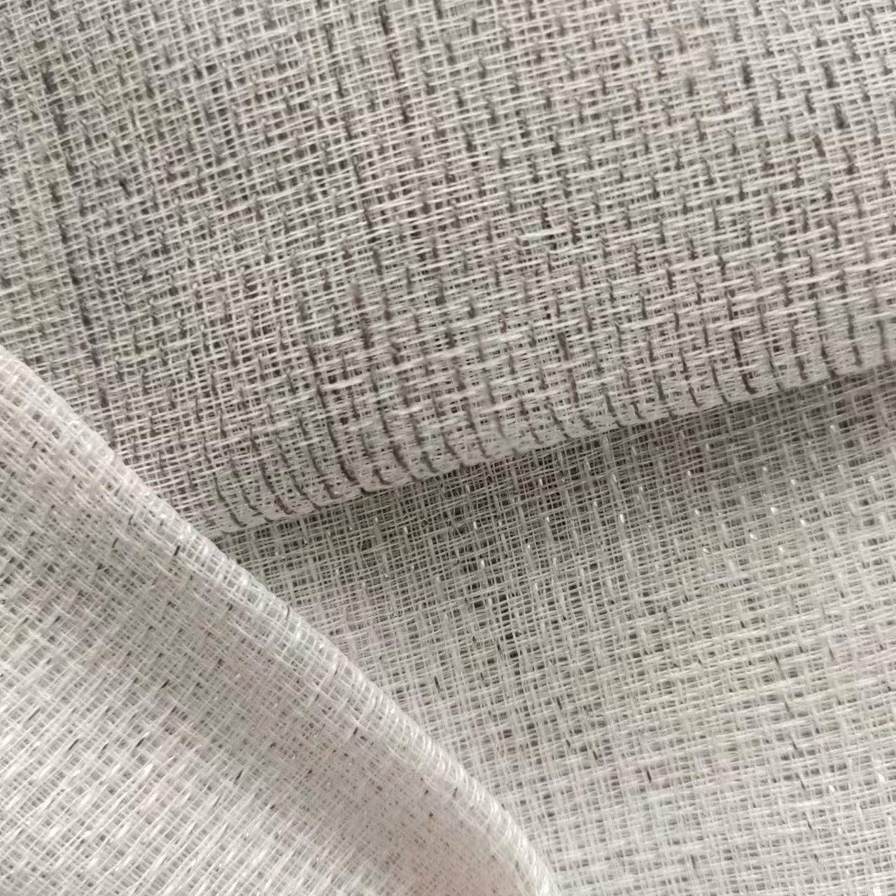 Luxury Design Solid Color Dest Curtain Fabric light shadingt Curtain texture sheer for living room or outdoor