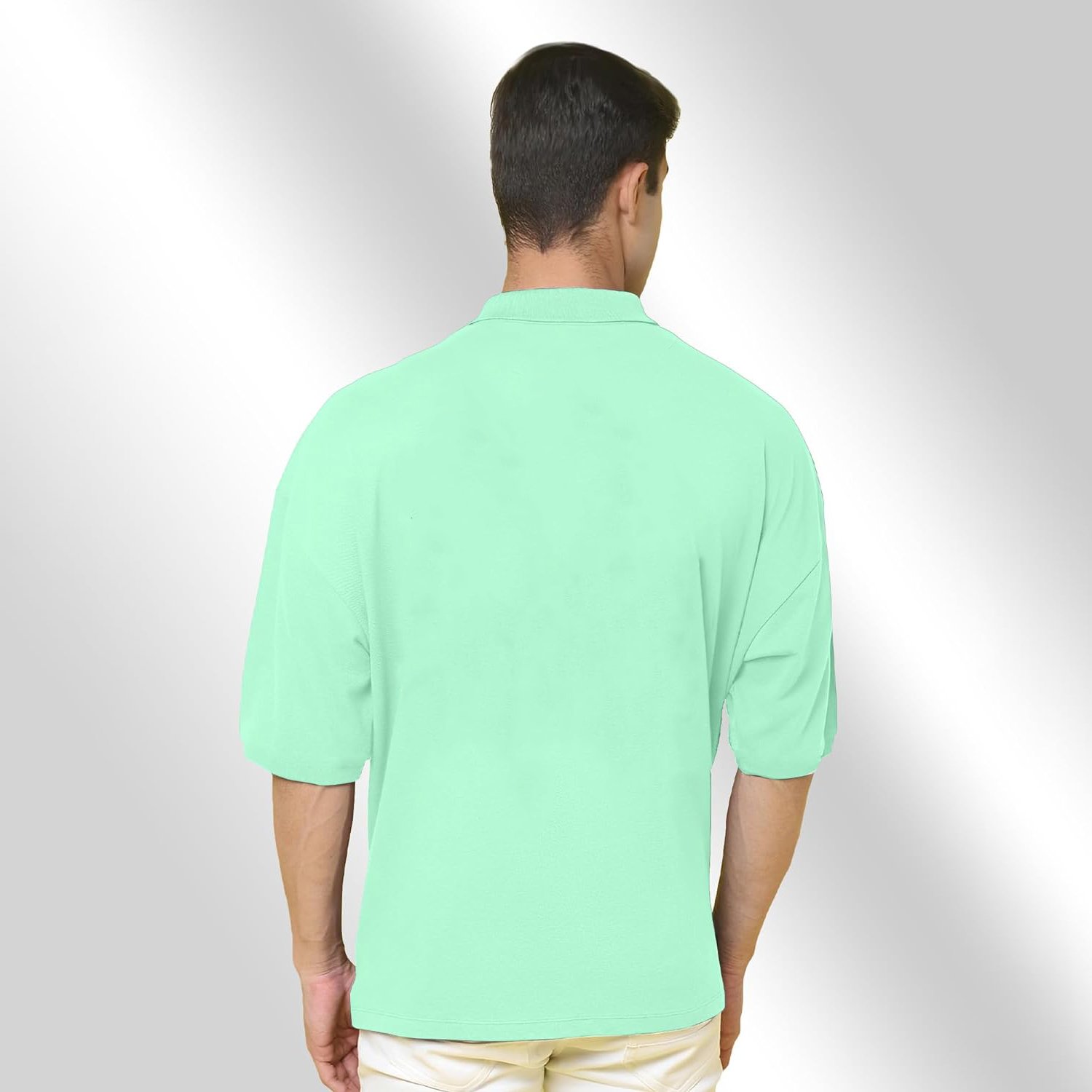 KICK MASTER Men's Casual Short-Sleeved Polo T-Shirt Breathable Knitted Fabric Quick-Drying and Printed by Wholesale