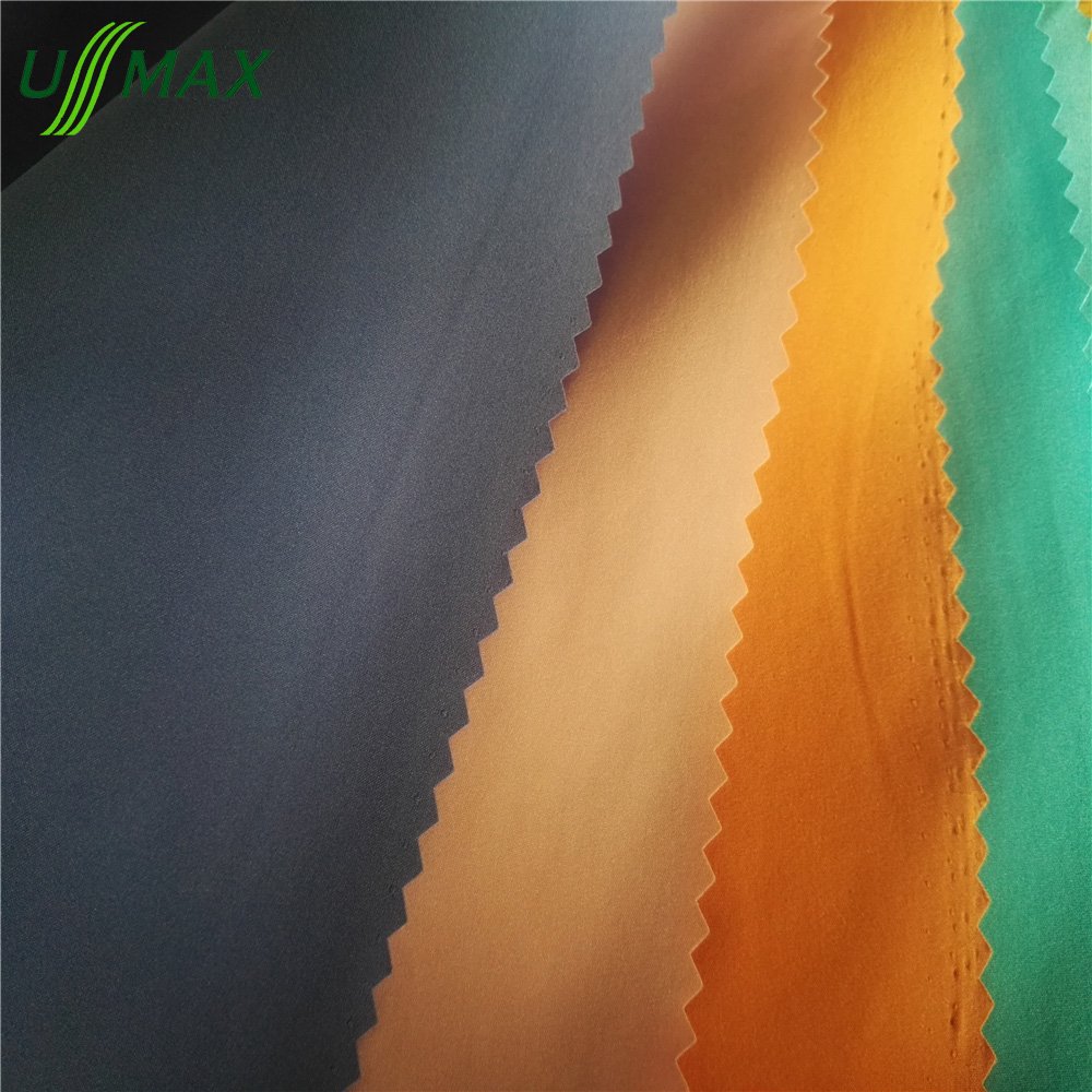 50d*50d 89gsm 100% Polyester 50DTY T400 4 ways spandex mechanical stretch elastic Fabric for Trousers shorts jackets garments