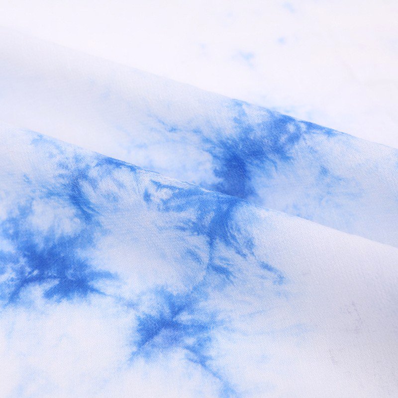 New fashion Tie dye 55 Linen 45 Cotton Fabric 20*20 with Customized linen fabric for shirt
