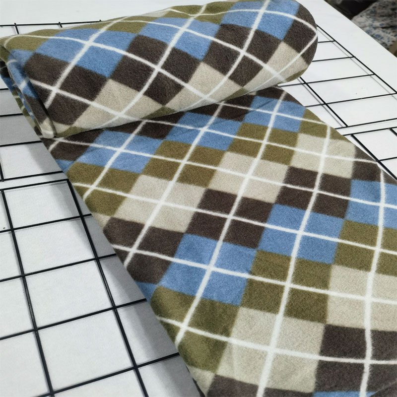 China Factory Soft Anti-Static Anti-Pull Teddy Velvet 100% Polyester Print Fabric for Garment Textile Blanket