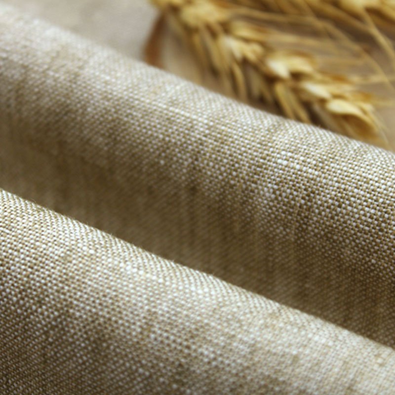 Customized High Quality 100%linen Suits Top Color Yarn for Coat Garment Linen Fabric Woven Plain 100% Linen Medium Weight 205GSM