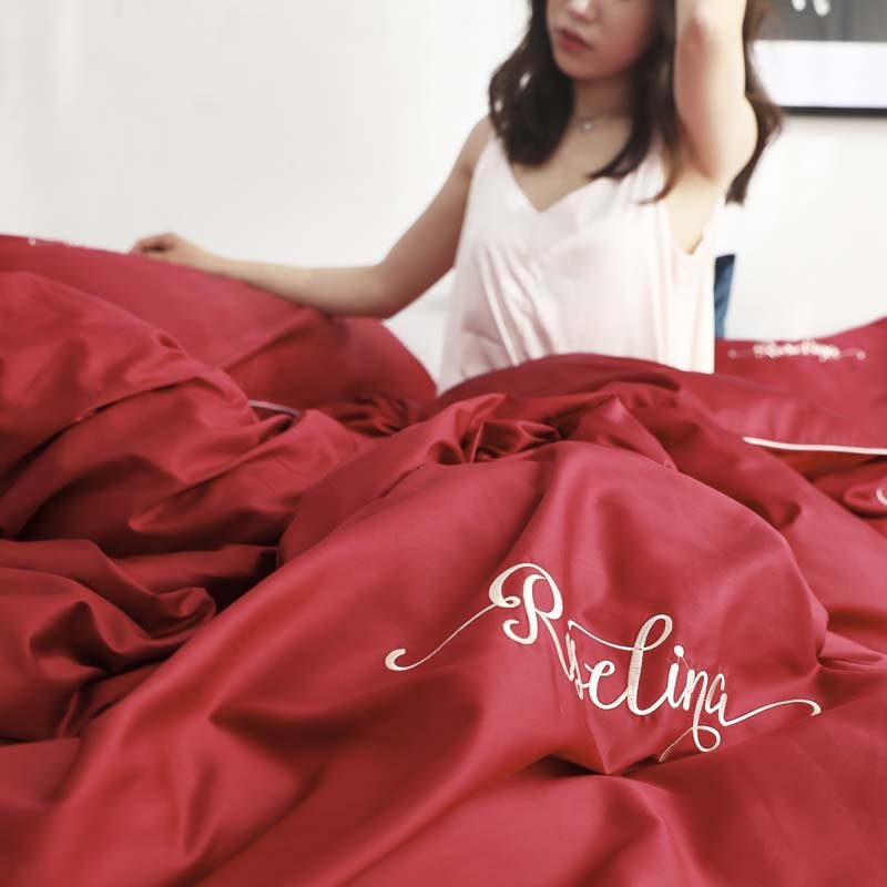 bedding textile egyptian cotton non flammable home use bed linen fabrics