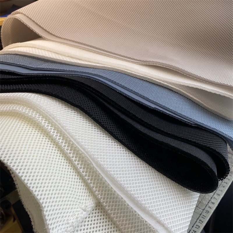 Custom Stretch 3D Spacer Sandwich Air Layer 100% Polyester Fabric Small Hole Mesh Fabric for Office Chair