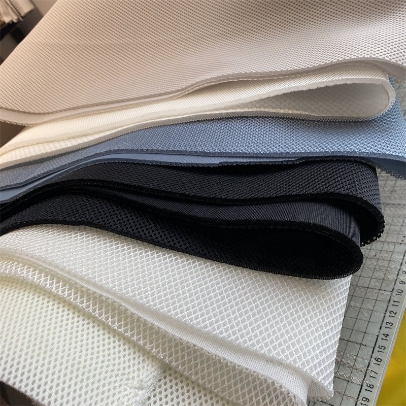 Custom Stretch 3D Spacer Sandwich Air Layer 100% Polyester Fabric Small Hole Mesh Fabric for Office Chair