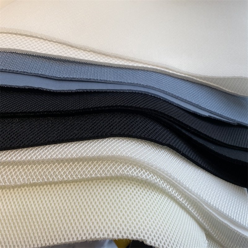 Custom Stretch 3D Spacer Sandwich Air Layer 100% Polyester Fabric Small Hole Mesh Fabric for Office Chair