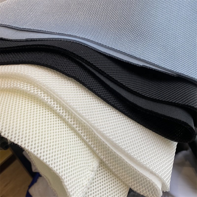 Custom Stretch 3D Spacer Sandwich Air Layer 100% Polyester Fabric Small Hole Mesh Fabric for Office Chair
