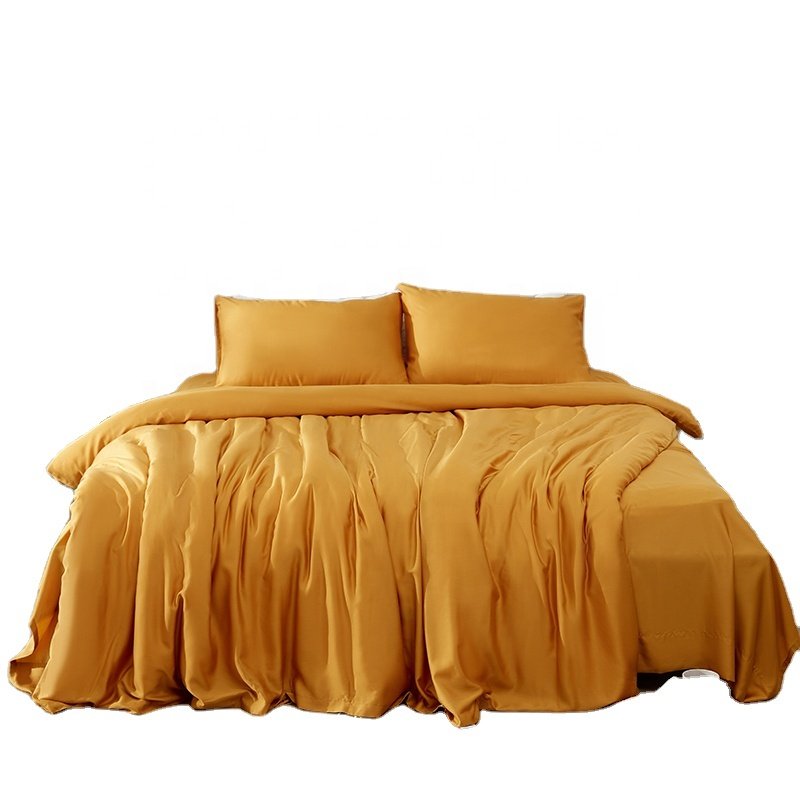 Home Textile 100% Bamboo Fabric Printed Bedsheet Bed Sheet Set Cal King Sheets 2 Pillowcase