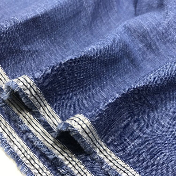 100% Linen Fabric Eco Friendly Lightweight Solid Dyed Woven Plain Fabric Pure Linen For Home Bedding