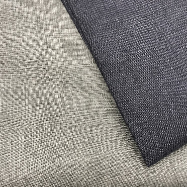 100% Linen Fabric Eco Friendly Lightweight Solid Dyed Woven Plain Fabric Pure Linen For Home Bedding