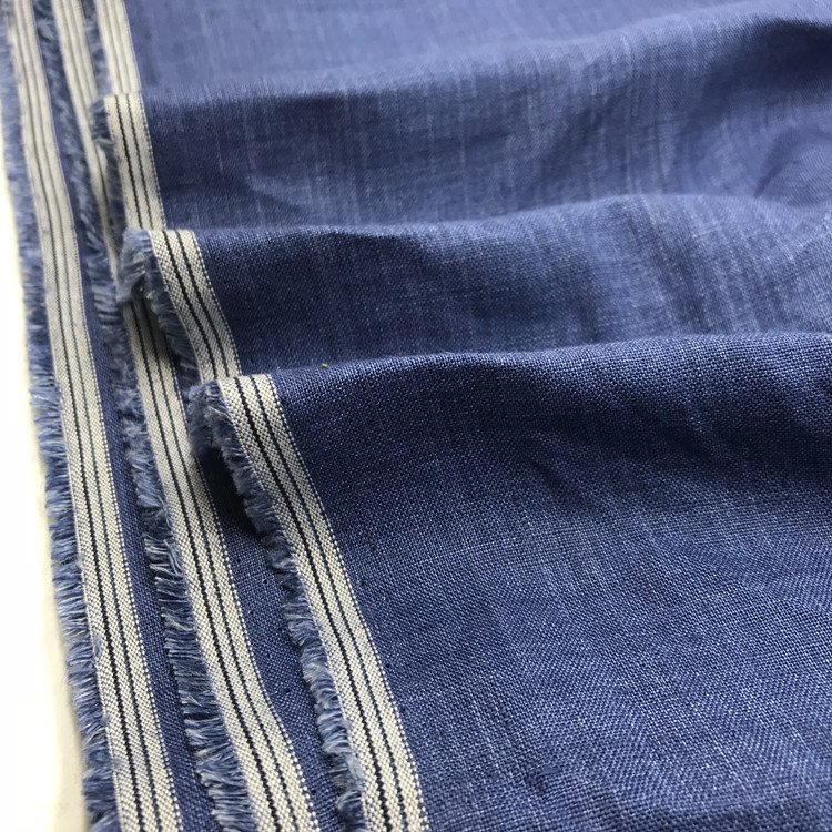 100% Linen Fabric Eco Friendly Lightweight Solid Dyed Woven Plain Fabric Pure Linen For Home Bedding