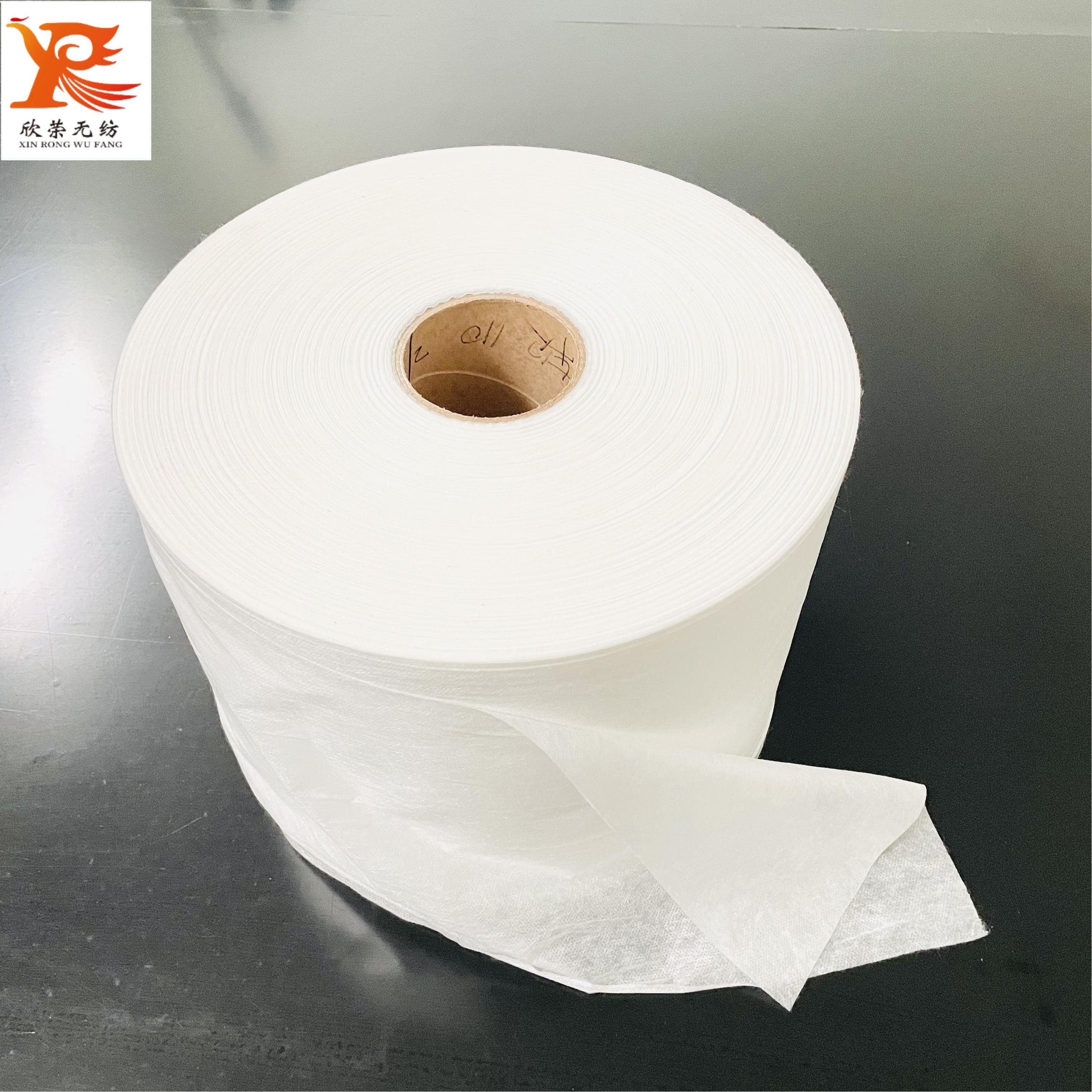 Cotton Viscose Rayon Polyester Bamboo Spunlace Nonwoven Fabric Roll Cotton Roll
