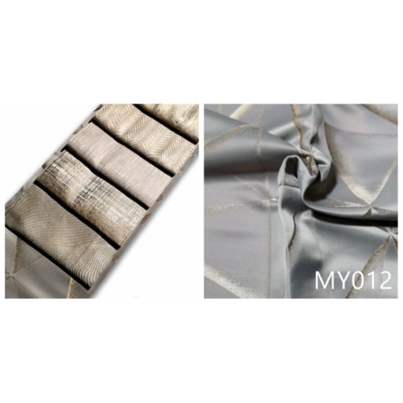 Bomar MY011-020 Luxury 100% Polyester Jacquard Viscose Rayon Curtain Fabric Woven Blackout for Upholstery & Customized Sofa