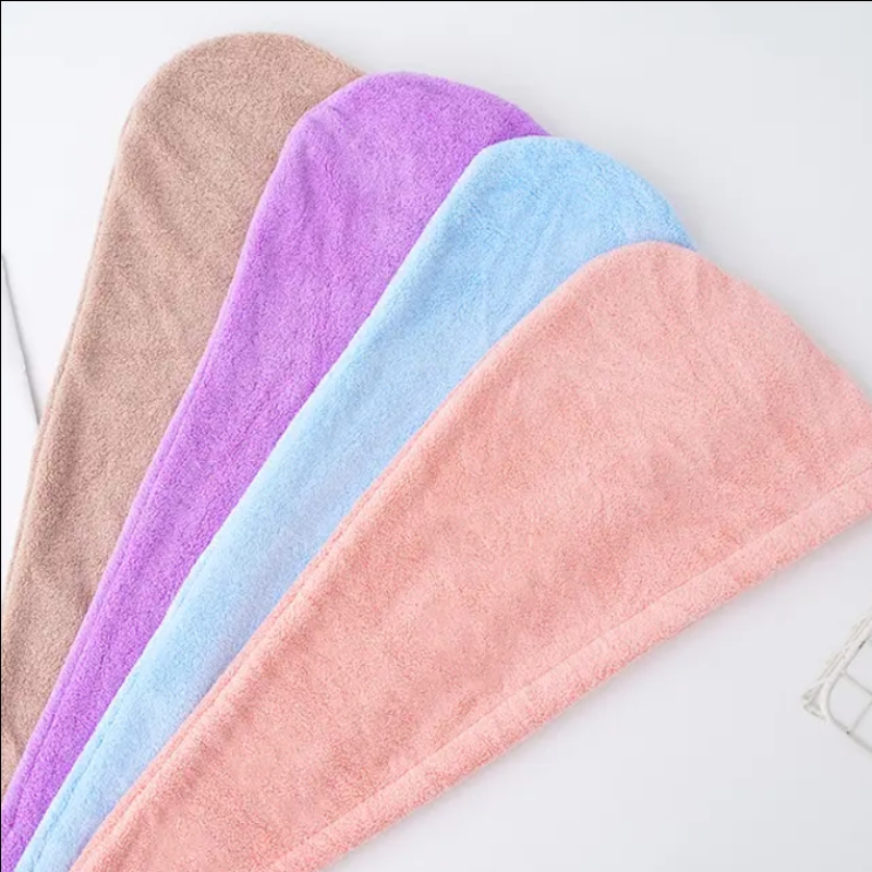 Microfiber Hair Drying Wrap Strong Water Absorbent Women Home Wrap Travel Microfiber Hair Head Towel
