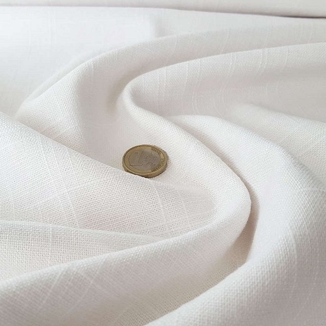 100% Cotton Flax Linen Fabric Customized Plain Stripe Cloths Home Textile Bags Curtains Cushions Pillowcase Bed Sustainable