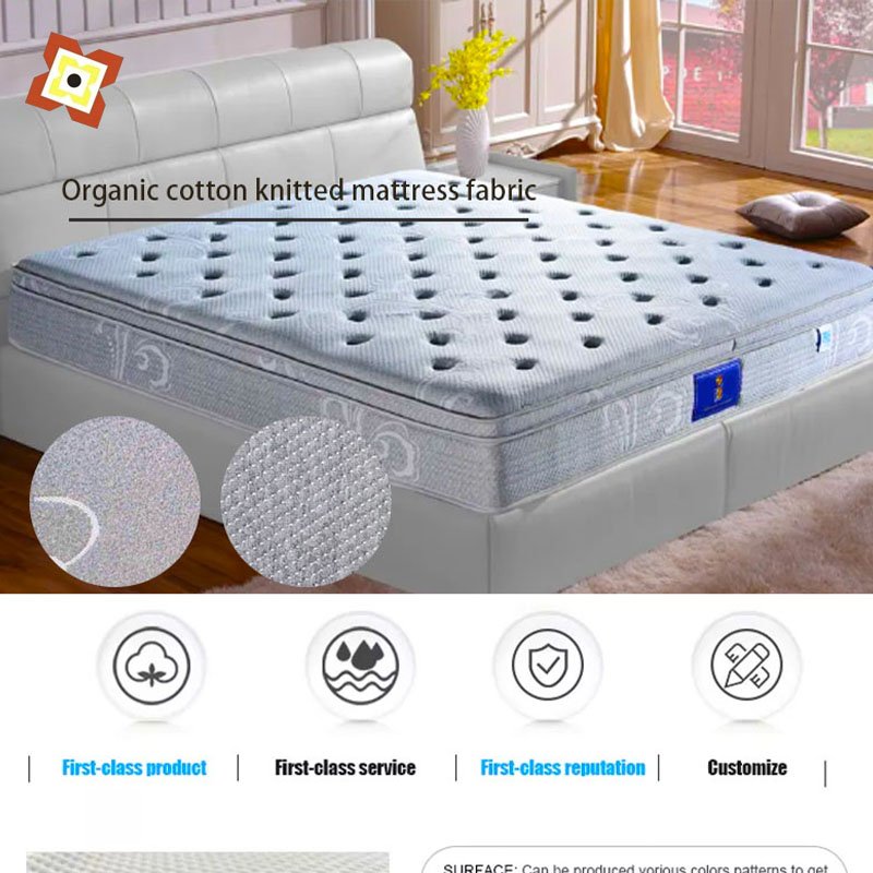 Factory Outlet Hemp Grey Graphite Knitted Jacquard Mattress Fabric jacquard knitted bamboo fiber mattress fabric knitted cotton