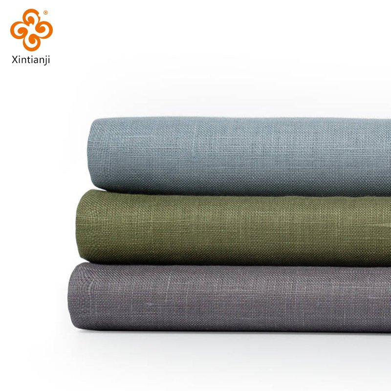 Comfortable 100% washed pure linen fabric for pants