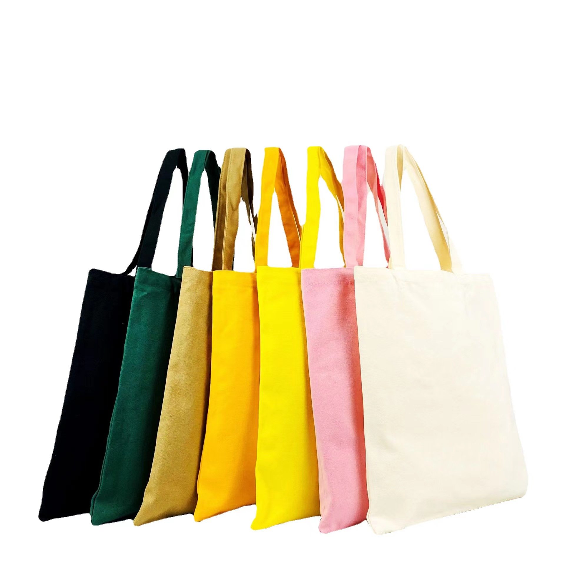 2024 Factory Customize Logo Canvas Fabric Reusable Shopping Bag Supermarket Cotton Bag Portable polyester bag