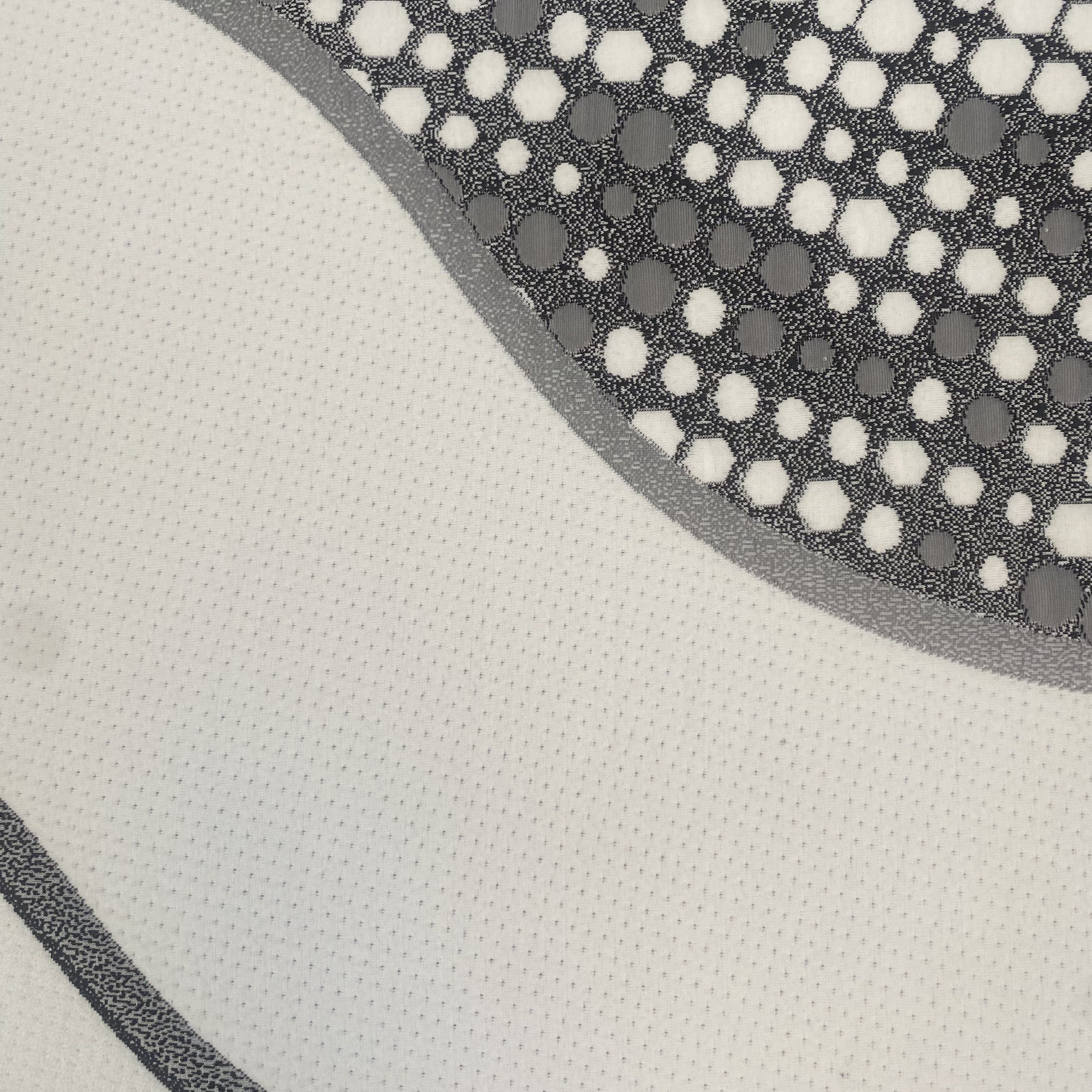 Factory direct sale new design waterproof jacquard 100% polyester anti shrink knitted mattress ticking fabric