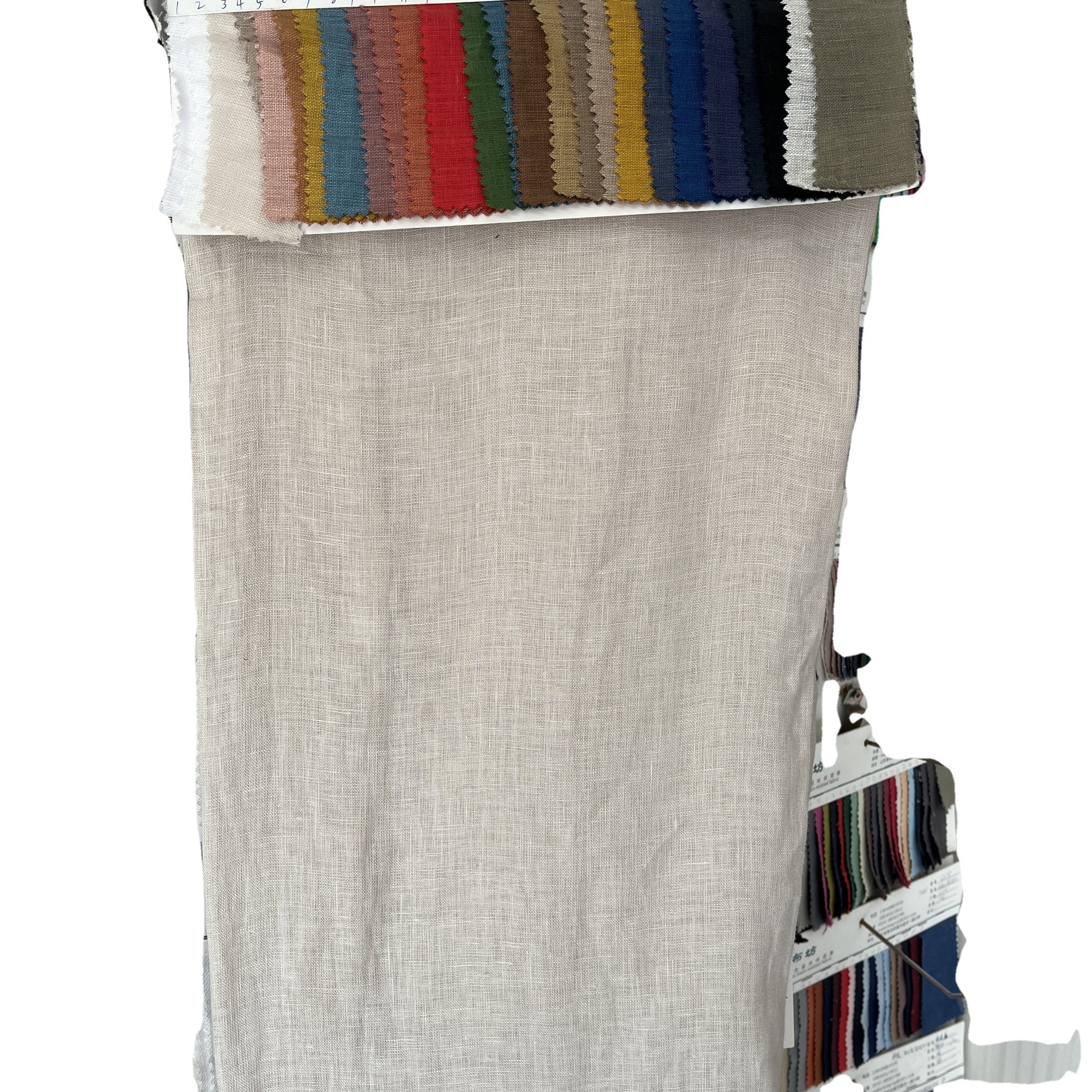 Natural Washed Plain Dyed Pure Linen for Sustainable Dress Clothes Textiles Fabric in Stock