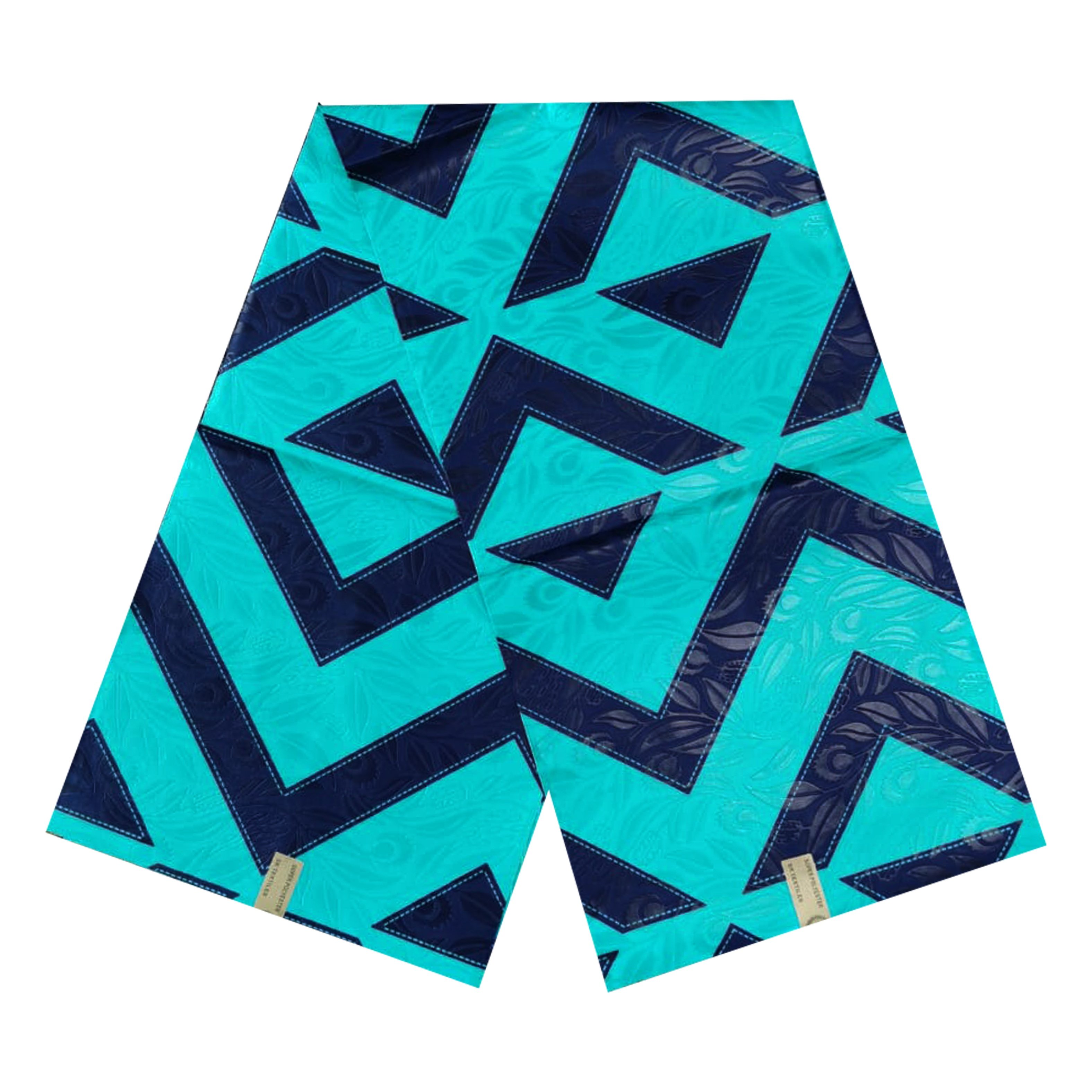 Wholesale High Quality 100% Polyester 105 GSM African Shining Wax Prints Fabric 3D-Embossing Pagne Bazin Riche Fabric 6 yards
